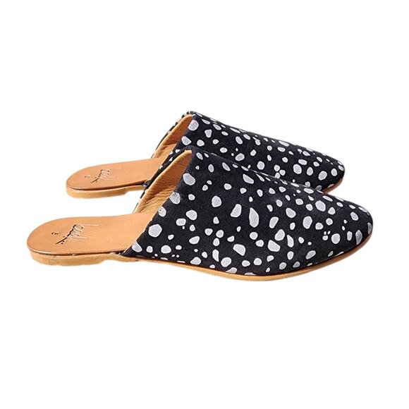 Beek Polka Dot Handcrafted Mules 6 - Picture 1 of 7